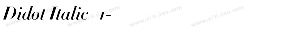 Didot Italic_1字体转换
